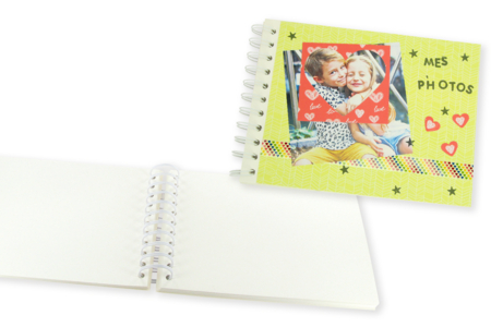 White Album, Spiral - 20 x 15 cm - 1 - Albums and Notebooks - 10doigts.com - Albums and Notebooks – 10doigts.fr