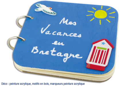 Wooden Photo Album "My Holidays in Brittany" - 0 - DIY Home Decor Crafts - 10doigts.com - Handicrafts Home Decor DIY – 10doigts.fr