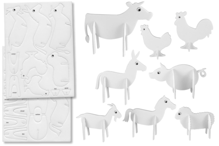 3D Foam Animals - 13 Pieces - 5 - Paper Models - 10doigts.com - Paper Models – 10doigts.fr