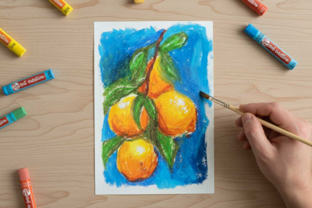 Water-Soluble Oil Pastels - 2 - Pastels and Charcoal - 10doigts.com - Pastels and Charcoal – 10doigts.fr