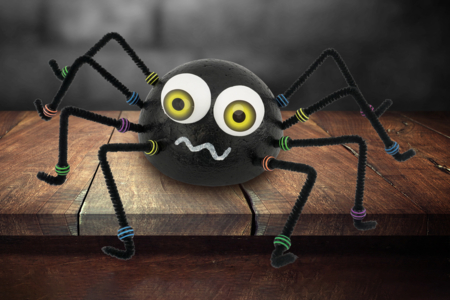 Big-Eyed Spiders - 2 - Halloween Crafts - 10doigts.com - Halloween Crafts – 10doigts.fr