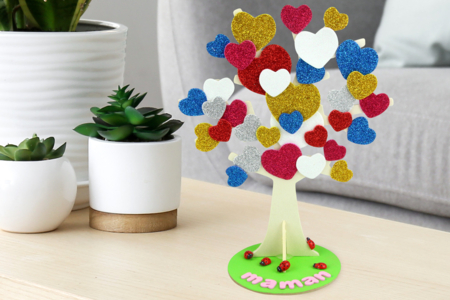 Árbol soporte de joyas de madera - 18 cm - Cajas y soportes para joyas: el estuche de tus creaciones – 10doigts.fr