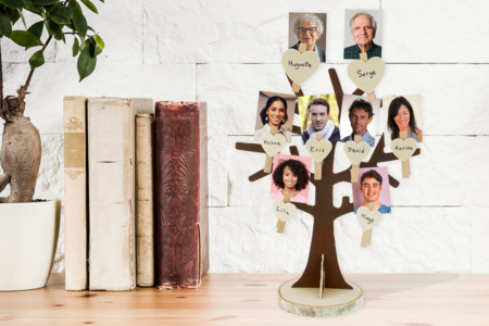 Árbol soporte de joyas de madera - 18 cm - Cajas y soportes para joyas: el estuche de tus creaciones – 10doigts.fr