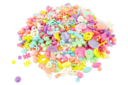 Plastic Bead Set - 350 Beads - 4 - Plastic Beads - 10doigts.com - Plastic Beads – 10doigts.fr