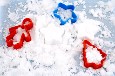 truco nieve falsa tutorial rápido - Actividades manuales de Navidad – 10doigts.fr