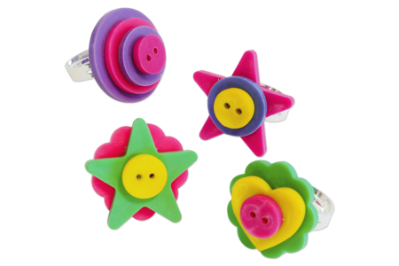 anillo botones niños joyas Día de la Madre - Manualidades día de la madre – 10doigts.fr