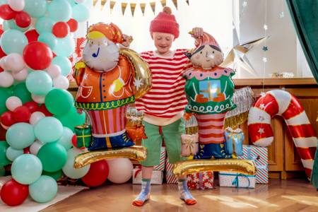 XXL Aluminum Father Christmas Balloon - 3 - Balloons, garlands, streamers - 10doigts.com - Balloons, garlands, streamers – 10doigts.fr
