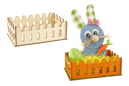 Barrera de madera para montar - Soportes de Pascua para decorar – 10doigts.fr