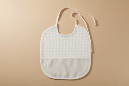 Bib con bolsillo para bordar - Algodón, lino - Textiles – 10doigts.fr