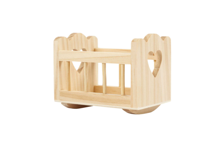Mini Wooden Cradle - 4 - Miniature Universe: Dollhouse and Miniatures - 10doigts.com - Miniature Universe: Dollhouse and Miniatures – 10doigts.fr