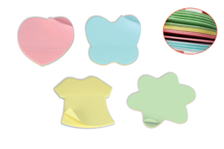 Multicolored Repositionable Notepads - Choose Your Shape - 1 - Notebooks - 10doigts.com - Notebooks – 10doigts.fr