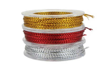 bobinas metalizadas plateadas - Hilos y cordones – 10doigts.fr