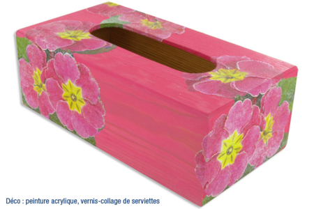 Caja de pañuelos en madera: Idea Deco - Manualidades día de la madre – 10doigts.fr