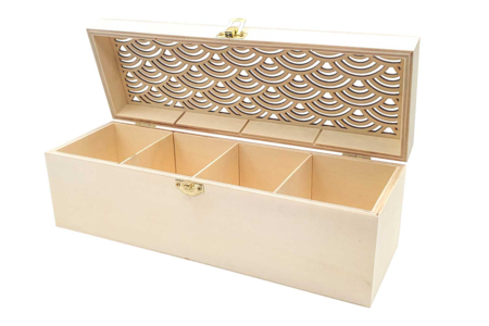 Caja con tapa calada - Cajas de madera – 10doigts.fr