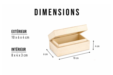 boite bois mini - Cajas de madera – 10doigts.fr