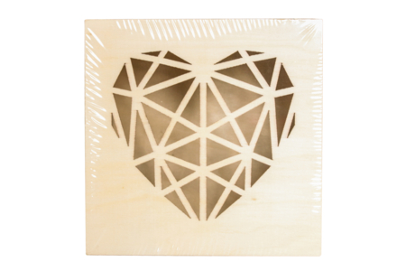 Caja corazón calada - Cajas de madera – 10doigts.fr