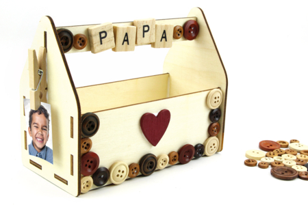 Wooden Scrabble Letters - 110 pcs - Stick-on Decorations – 10doigts.fr