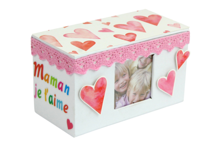 White Cardboard Photo Frame Box - 4 - Cardboard Boxes and Baskets - 10doigts.com - Cardboard Boxes and Baskets – 10doigts.fr