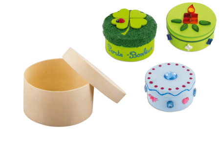 Caja redonda - Cajas de madera – 10doigts.fr