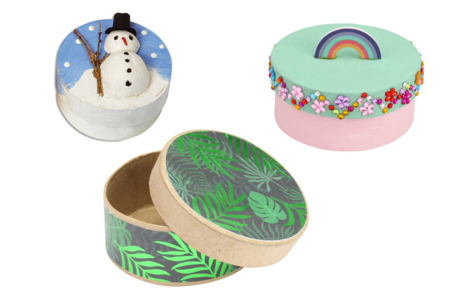 Paper Mâché Boxes - 15 - Cardboard Boxes and Baskets - 10doigts.com - Cardboard Boxes and Baskets – 10doigts.fr