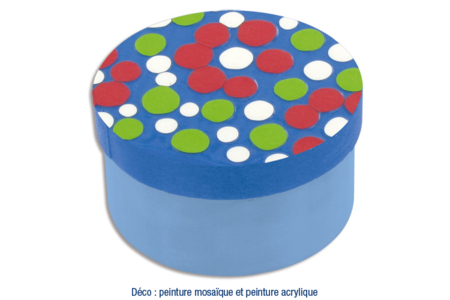 caja redonda gomets - Cajas de madera – 10doigts.fr