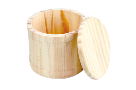 Round box with wooden lid - 10 cm - 1 - Wooden Boxes - 10doigts.com - Wooden Boxes – 10doigts.fr