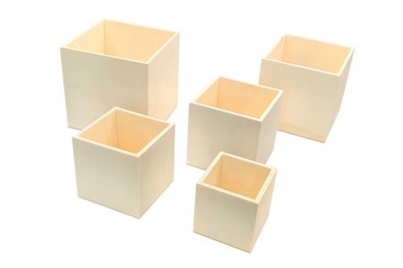 Stacking Wooden Boxes - 5 Pieces - 3 - Wooden Boxes - 10doigts.com - Wooden Boxes – 10doigts.fr