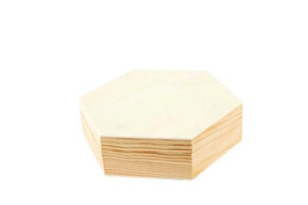 Cajas hexagonales de madera - 10 unidads - Cajas de madera – 10doigts.fr