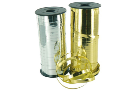 Shiny Metallic Ribbon Roll - Gold or Silver - 1 - Ribbons and Bows - 10doigts.com - Ribbons and Bows – 10doigts.fr