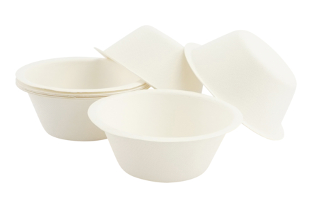 White Bowls in Plant Fiber - 8 Pieces - 1 - Disposable and Reusable Tableware - 10doigts.com - Disposable and Reusable Tableware – 10doigts.fr