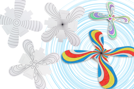 búmeran volador - Soportes de Colorear – 10doigts.fr