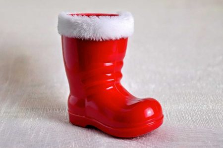 bota de papa noel roja - Formas a garnir - Plastique – 10doigts.fr