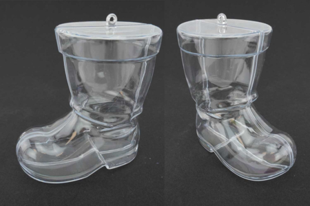 Botas de plástico transparente  - Formas a garnir - Plastique – 10doigts.fr