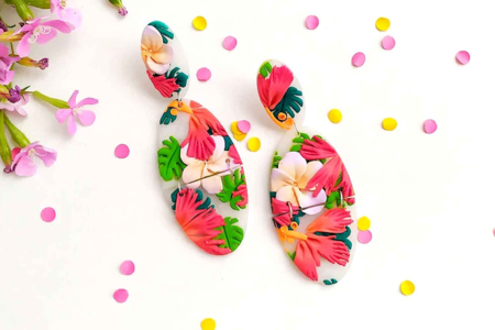 Tropical FIMO Earrings - 1 - Handicrafts for Creating Your Jewelry - 10doigts.com - !! Old tutorials to delete !! – 10doigts.fr
