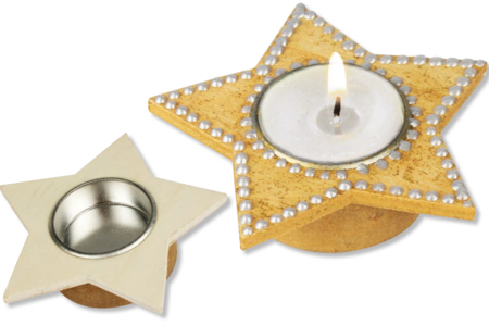Candelabro estrella - Candelabros de madera – 10doigts.fr