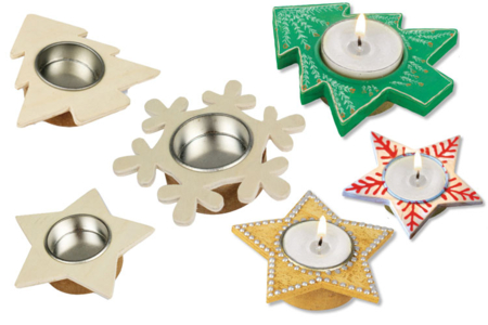candelabros de Navidad - Candelabros de madera – 10doigts.fr