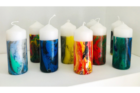 vela de pintura marbling - Pintura marbling – 10doigts.fr