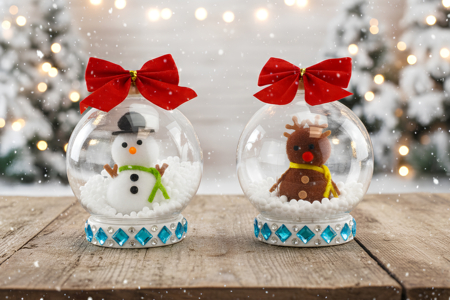 Christmas Snow Globe - 1 - Christmas Craft Activities - 10doigts.com - Christmas Craft Activities – 10doigts.fr