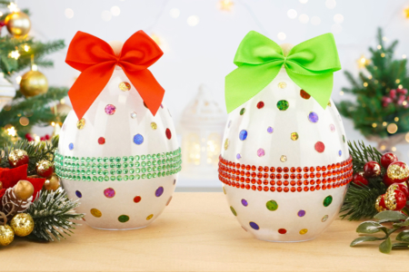Sparkling Christmas Ornaments - 1 - Christmas Tree Ornement Crafts - 10doigts.com - Christmas Tree Ornement Crafts – 10doigts.fr