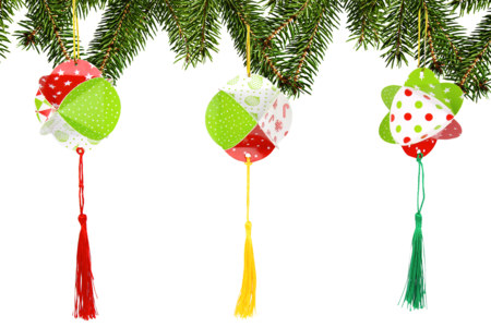 Paper Christmas Ornaments with Pom Poms - 2 - Christmas Crafts - 10doigts.com - Christmas Crafts – 10doigts.fr
