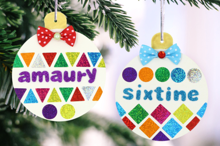 White Cardboard Christmas Ornaments - 6 Pieces - DIY Christmas Ornaments – 10doigts.fr