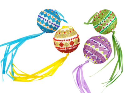 Mosaic Christmas Balls - 2 - Christmas Tree Ornement Crafts - 10doigts.com - Christmas Tree Ornement Crafts – 10doigts.fr