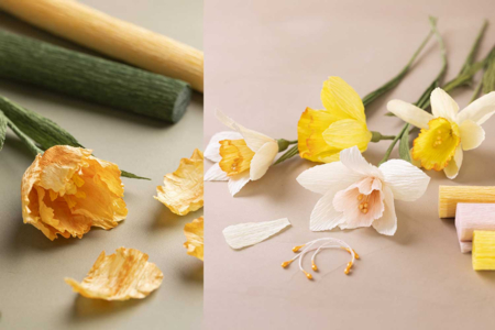 Crepe Paper Flowers Kit - Pastel Bouquet - 7 - Crepe paper flowers - 10doigts.com - Crepe paper flowers – 10doigts.fr