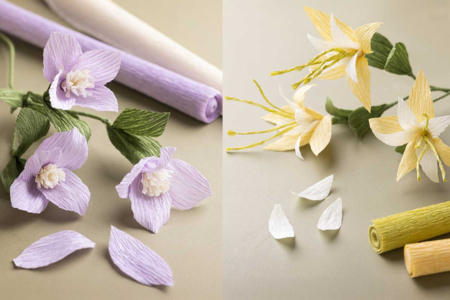 Crepe Paper Flowers Kit - Pastel Bouquet - 6 - Crepe paper flowers - 10doigts.com - Crepe paper flowers – 10doigts.fr