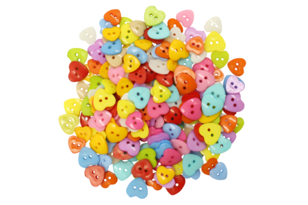 botón corazones - Botones – 10doigts.fr