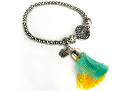 pulsera de abalorios y pompones - Abalorios de Plástico – 10doigts.fr