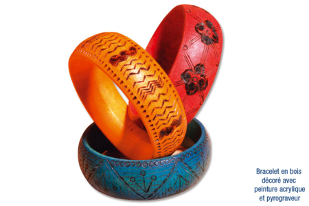 Pyrographed Bracelet - 0 - Handicrafts for Creating Your Jewelry - 10doigts.com - Handicrafts for Creating Your Jewelry – 10doigts.fr
