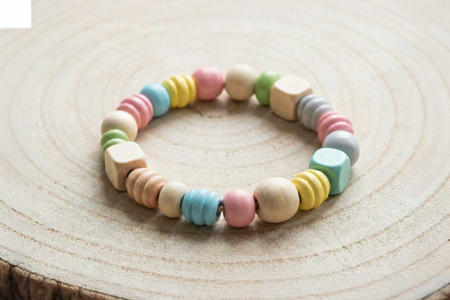 pulsera de perlas crudas - Abalorios Madera – 10doigts.fr