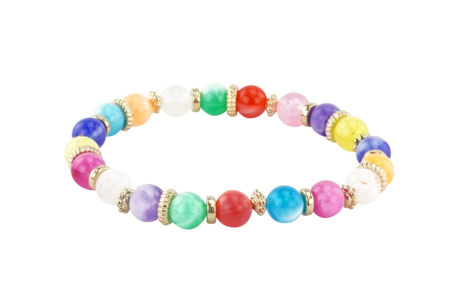 pulsera de cuentas veteadas - Perlas Colores Opacos – 10doigts.fr