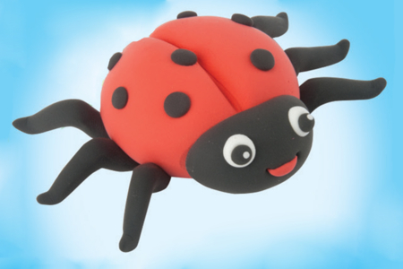 Ladybug in Modeling Clay - 1 - Modeling Crafts - 10doigts.com - Modeling Crafts – 10doigts.fr